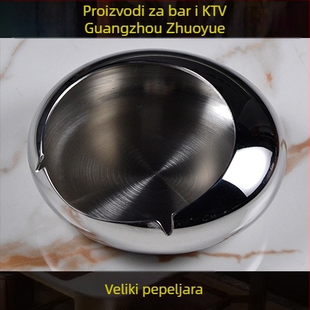 Set za hotelsku stolnu poslugu od nehrđajućeg čelika – polirani završetak, kineski stil; dodaci za bar/noćni klub: pladanj za voće, pepeljara, kanta za led
