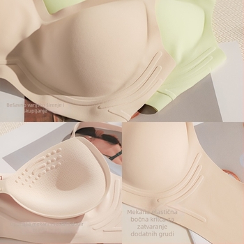 SL995 Push-Up bezšivna grudnjica za male grudi, 3/4 košarica, najlon-spandeks