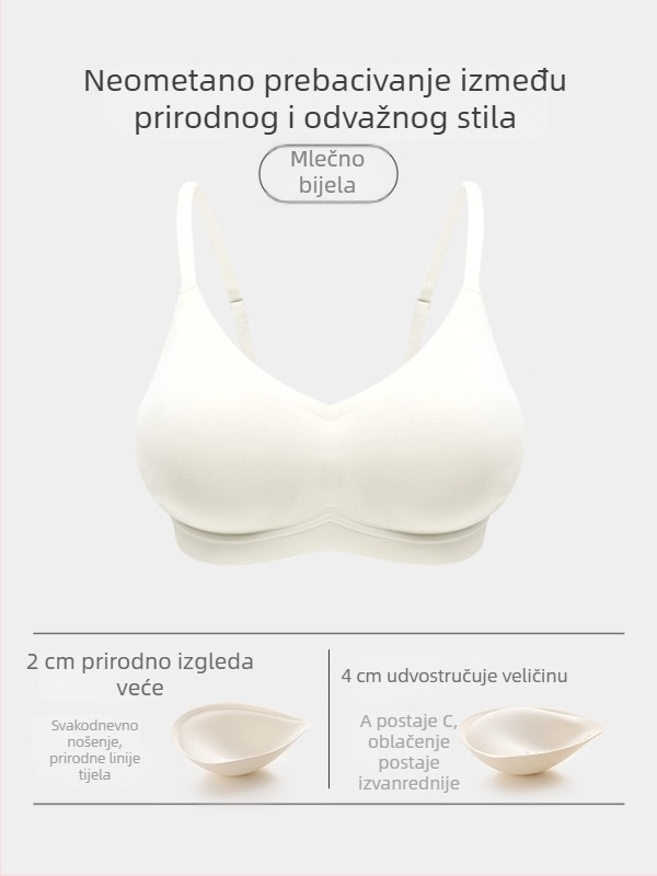 SL995 Push-Up bezšivna grudnjica za male grudi, 3/4 košarica, najlon-spandeks