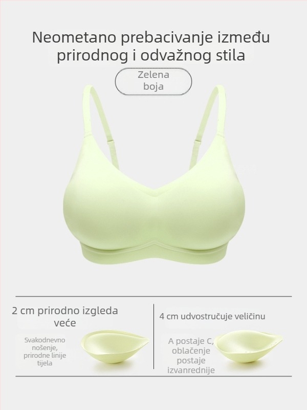 SL995 Push-Up bezšivna grudnjica za male grudi, 3/4 košarica, najlon-spandeks