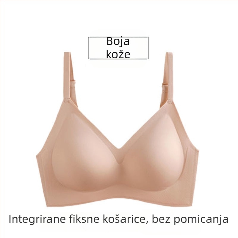 Lateks grudnjak bez čeličnih krugova, oblikuje, podiže gornji dio dojki, skuplja bočne dojke, plus veličina, tanak kroj