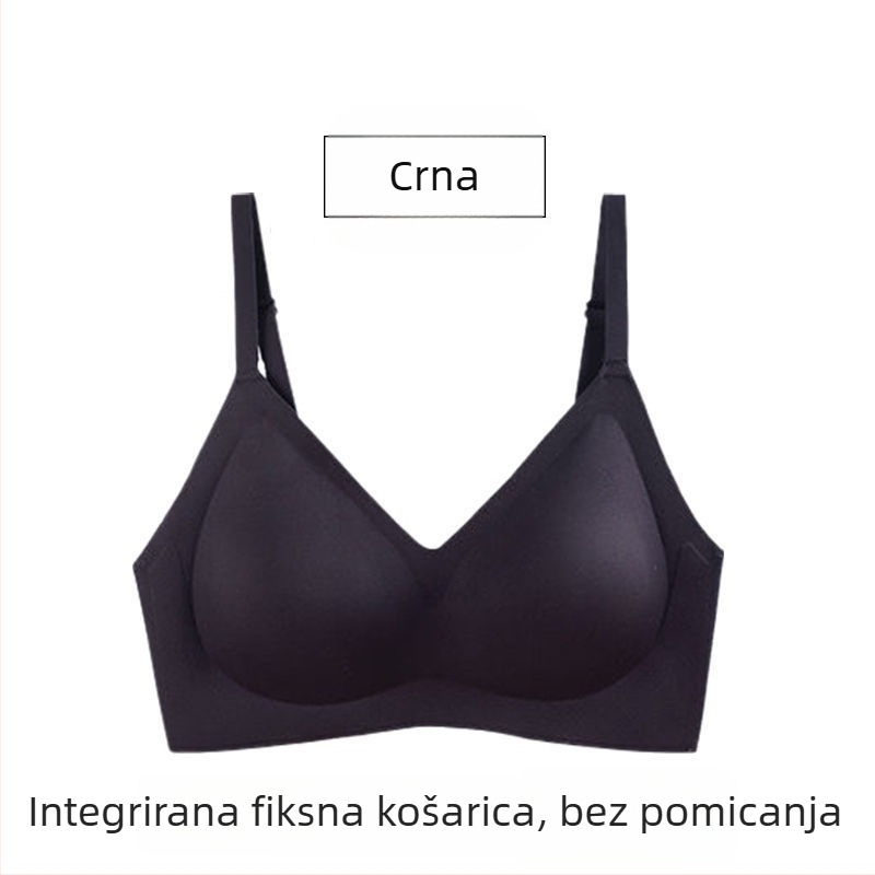 Lateks grudnjak bez čeličnih krugova, oblikuje, podiže gornji dio dojki, skuplja bočne dojke, plus veličina, tanak kroj