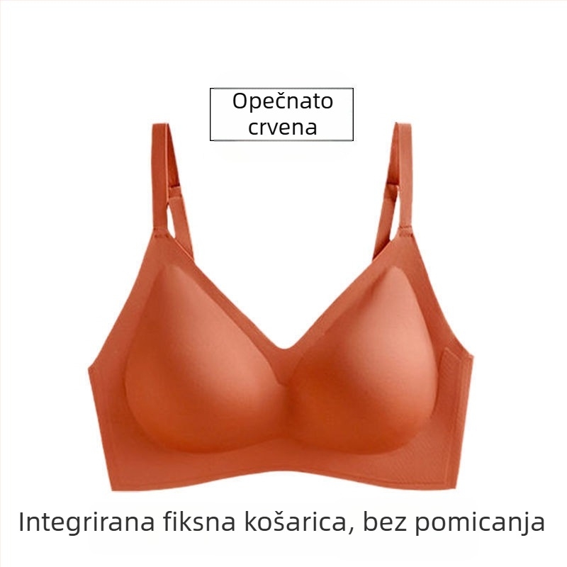 Lateks grudnjak bez čeličnih krugova, oblikuje, podiže gornji dio dojki, skuplja bočne dojke, plus veličina, tanak kroj