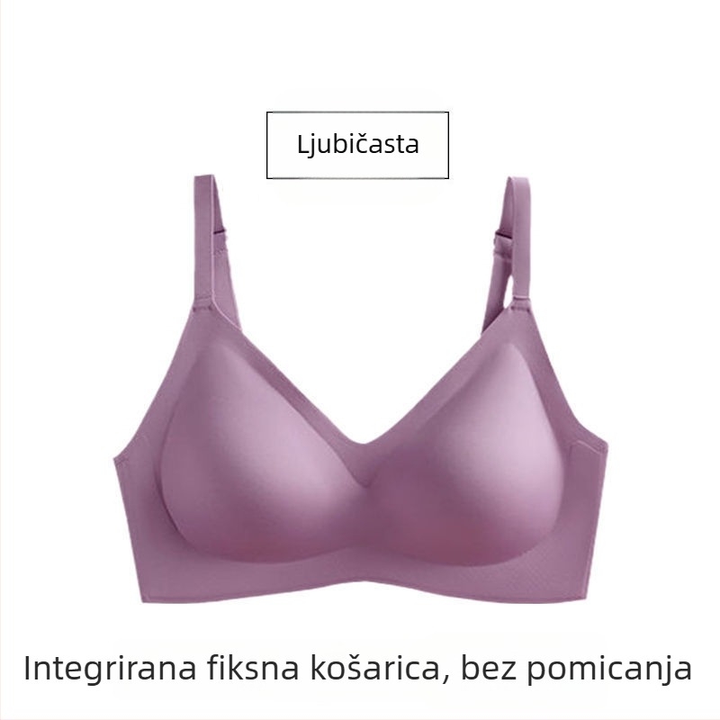Lateks grudnjak bez čeličnih krugova, oblikuje, podiže gornji dio dojki, skuplja bočne dojke, plus veličina, tanak kroj