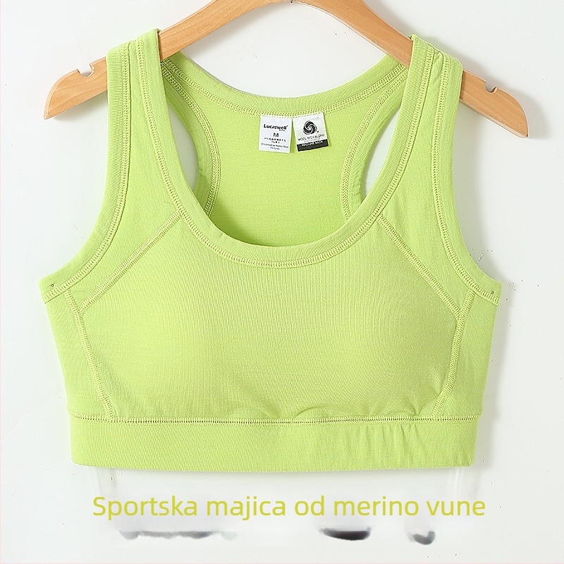 Lucaswell Merino vuneni sportski tube top s spužvastom jastučićem, gustoća tkanine 181–200 g/m², pogodna za sve sezone