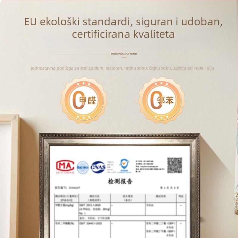 PVC podloška za stol s vintage dijagonalnim uzorkom, nordijski stil, pletena protuklizna