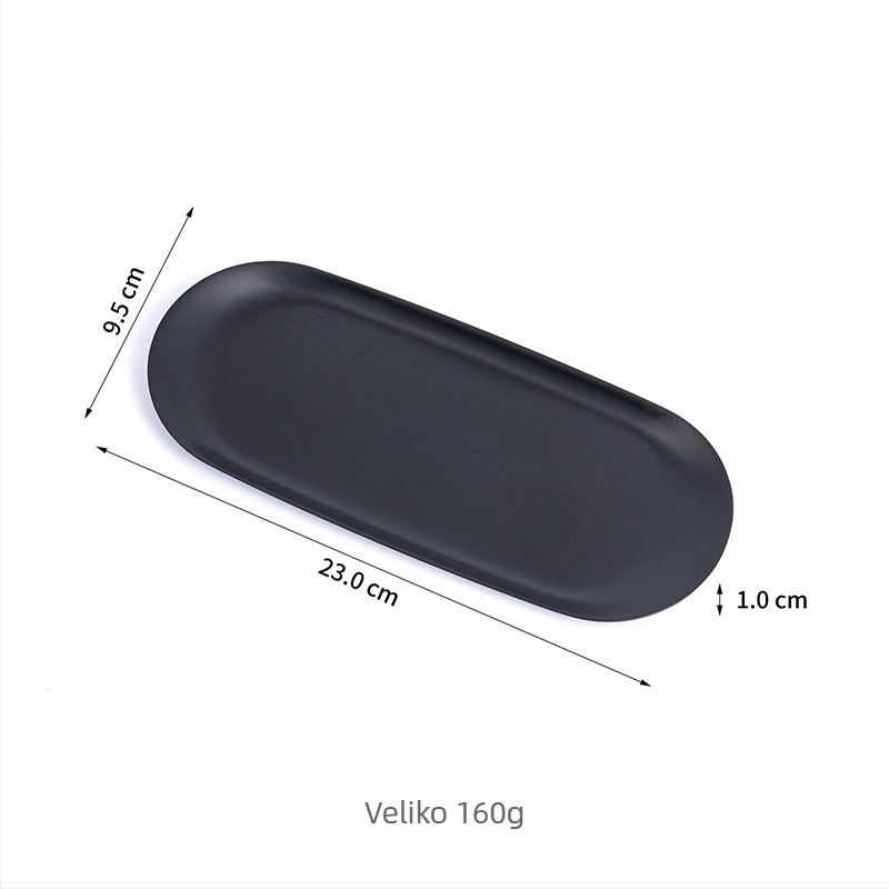 Nehrđajući čelični poslužavnik za skladištenje, ovalni nepravilan oblik, moderan minimalistički stil, elektroplateirano završni sloj, mogućnost tiskanja logotipa