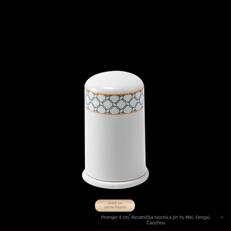 Set za hotelsku stolnu postavu od porcelana, geometrijski dizajn visoke klase, glazurna boja iznad glazure, prilagodljivo