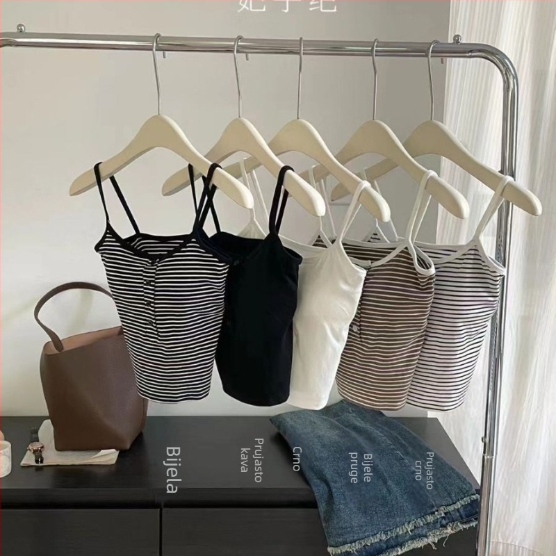 Pamučni top s tankim naramenicama, okrugli izrez, 90–95% pamuka, 181–200 g/m2, za sve sezone