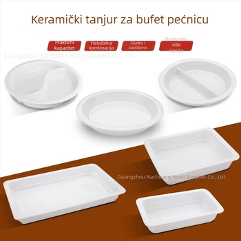 Keramičko bufet posuđe za hotele, kvadratni i okrugli oblik, keramika, marka ZHILISHI, kineski stil