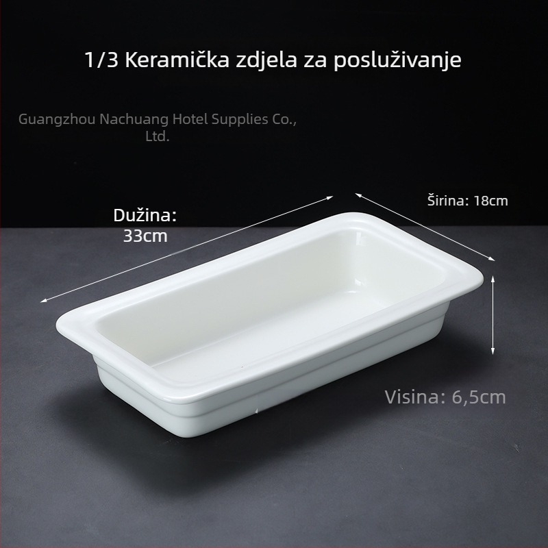 Keramičko bufet posuđe za hotele, kvadratni i okrugli oblik, keramika, marka ZHILISHI, kineski stil