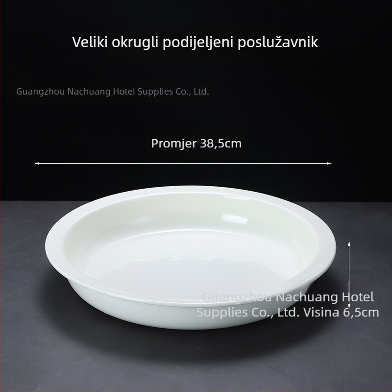 Keramičko bufet posuđe za hotele, kvadratni i okrugli oblik, keramika, marka ZHILISHI, kineski stil