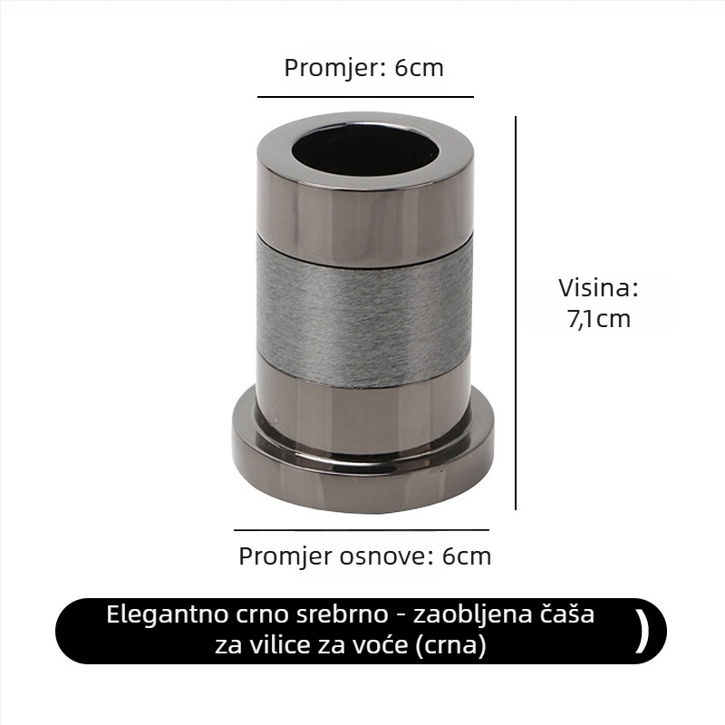 Držač za čepkalice - Space Aluminum, otporan na pad, svijetli luksuzni stil, za bar i kuću