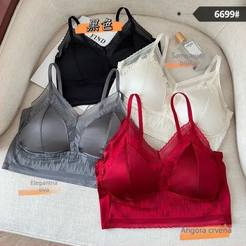 Honey najlon beznaramen grudnjak wrap/tube top s 3/4 tankom oblikovanom košaricom, ugrađeni unutarnji remen za oblikovanje, prozračan, lijep leđni dio