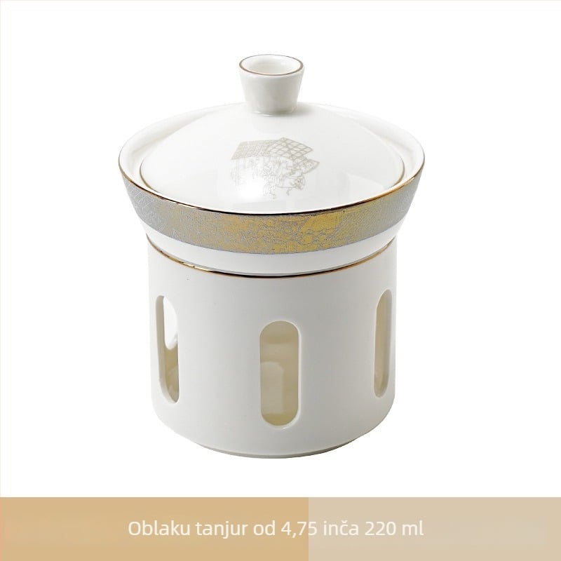 Porcelanski servis za hotelske stolove, kineski stil, glazirana površina, mogućnost prilagodbe i tiskanja logotipa