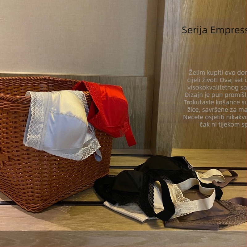 905# Bezšivni ženski grudnjak s čipkom i latexom, push-up bez žica, smanjuje dojam velikog poprsja, sprječava opuštanje, skuplja bočne dojke, grudnjak u Francuskom stilu