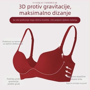 Set grudnjaka s košaricama 3/4, oblikovane košarice s gornjom tankom i donjom debelom, fiksni dvostruki naramenici, stražnji četveroredni kopčić, udobno nošenje