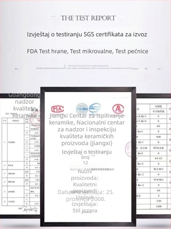 Ovalni porcelanski tanjur — jedinstven dizajn, moderni jednostavan stil, površina premazana sprejem