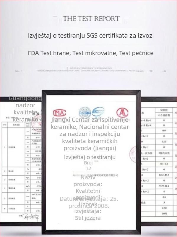 Ovalni porcelanski tanjur — jedinstven dizajn, moderni jednostavan stil, površina premazana sprejem