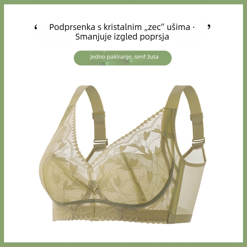 Bezrčeni tanak grudnjak za velike grudi, košarice 3/4, srednji oblik, udoban, podiže i oblikuje, podesive naramenice
