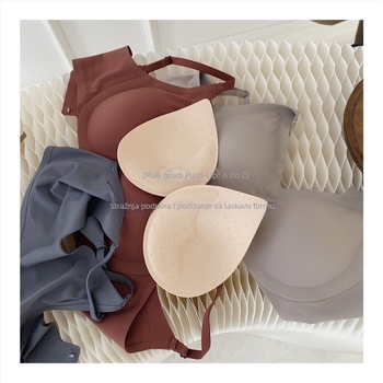 Grudnjak bez šavova, bez žice, 3/4 košarica, oblikovana cup s gornjim tankim i donjim debelim dijelom, koreanskog stila jastučić, Modal-Spandex tkanina, fiksni dvostruki kaiševi