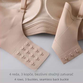 Mulberry Silk bežični grudnjak, bezšiven, s mekom podrškom i podesivim košaricama