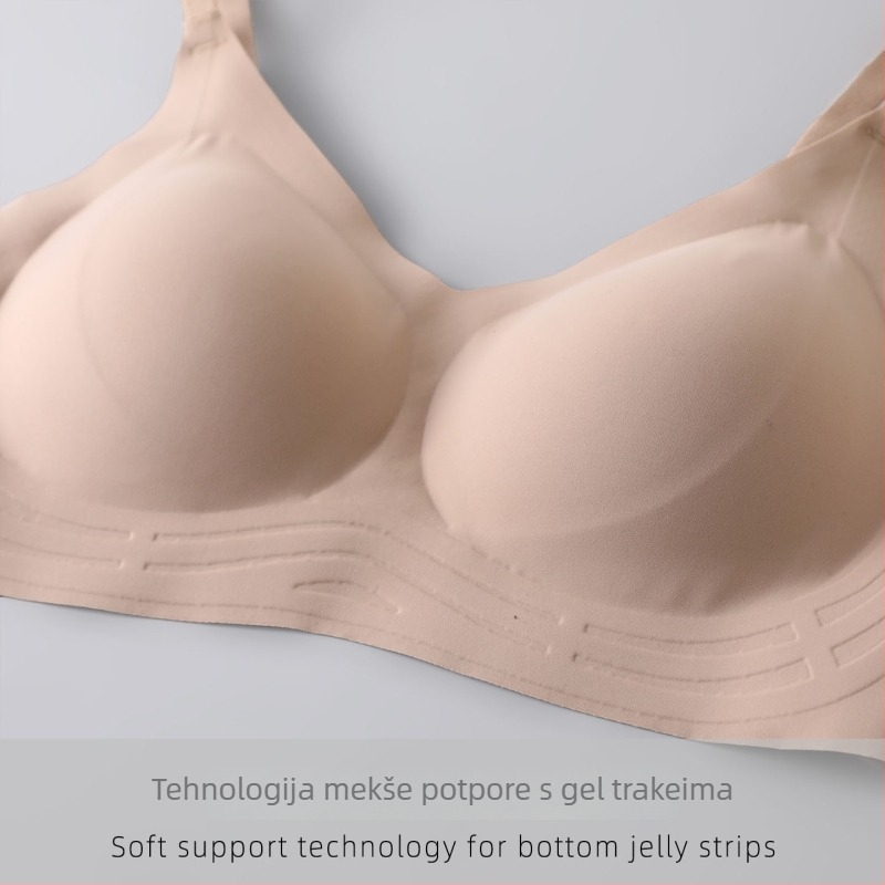 Mulberry Silk bežični grudnjak, bezšiven, s mekom podrškom i podesivim košaricama