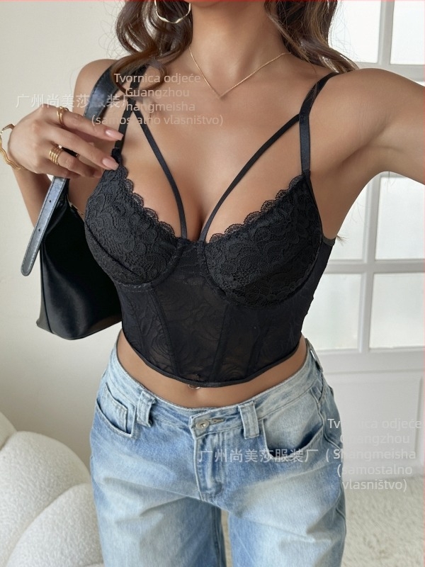 Sling stil s cvjetnom čipkom, uski kroj, kratka duljina, poliester 90–95% sa spandexom, gradski stil