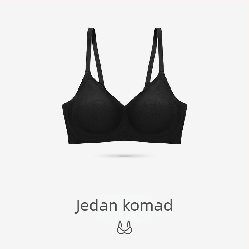 Bezšivni grudnjak, udoban dizajn, 3/4 košarica, tanke oblikovane čašice, fiksni dvostruki naramenice, materijal najlon, podstava spandex 30–50%