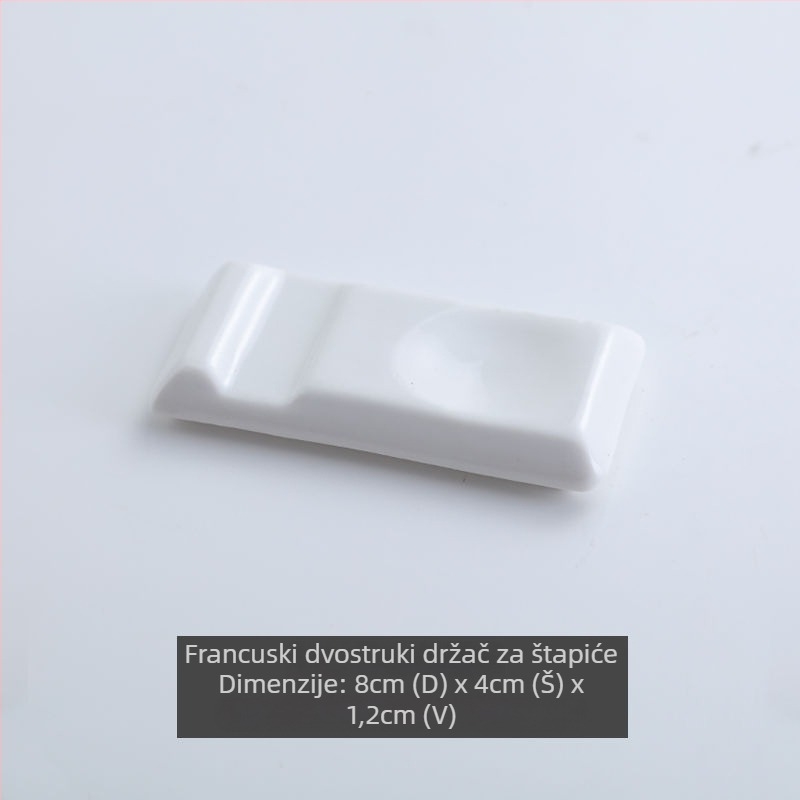 Keramički držač za žlice, set od 10 komada, minimalistički modern dizajn, dvostruka upotreba za kućnu i hotelsku upotrebu