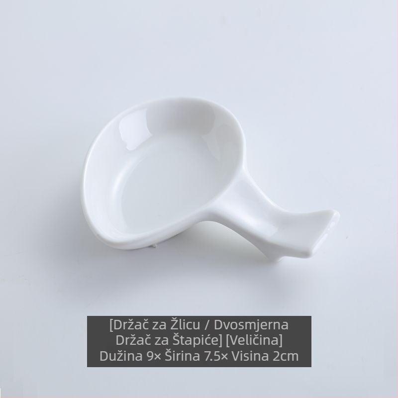 Keramički držač za žlice, set od 10 komada, minimalistički modern dizajn, dvostruka upotreba za kućnu i hotelsku upotrebu