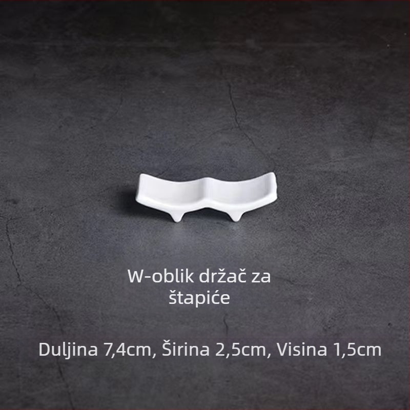 Keramički držač za žlice, set od 10 komada, minimalistički modern dizajn, dvostruka upotreba za kućnu i hotelsku upotrebu