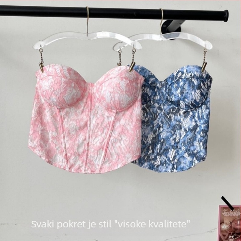 Grudnjak/top bez naramenica - 3/4 košarica, tanke oblikovane šalice, 90–95% poliester