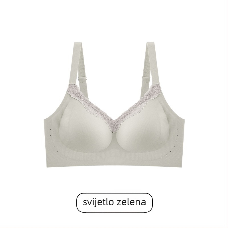 Seksi svakodnevni grudnjak s mekom podrškom, besprijekorna čipka, oblikuje leđa i sprječava opuštanje