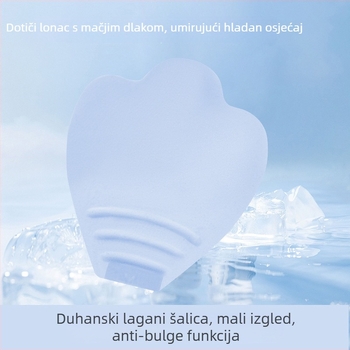 Grudnjak s čašom u obliku mačje šape, glavni materijal najlon, podstava od spandeksa, fiksne duple naramenice, stražnje četiri reda kopči