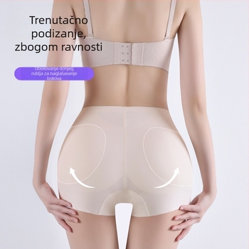 Ženske leggings za podizanje bokova s ugrađenim jastučićima, shapewear za podizanje stražnjice, srednji pojas