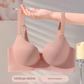 Bešavni grudnjak za male grudi, podiže, nevidljiv izgled, udoban, košarica 3/4, materijal najlon