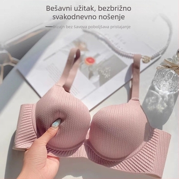 Bešavni grudnjak za male grudi, podiže, nevidljiv izgled, udoban, košarica 3/4, materijal najlon