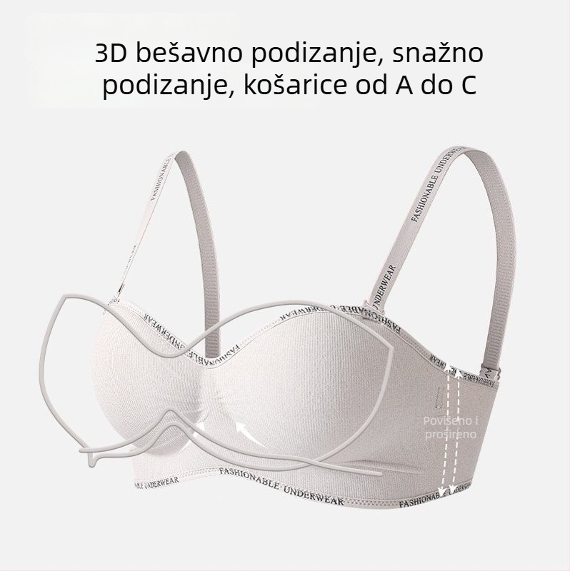 Push-up grudnjak za male grudi, podiže i skuplja bočne grudi, sprječava opuštanje, udoban