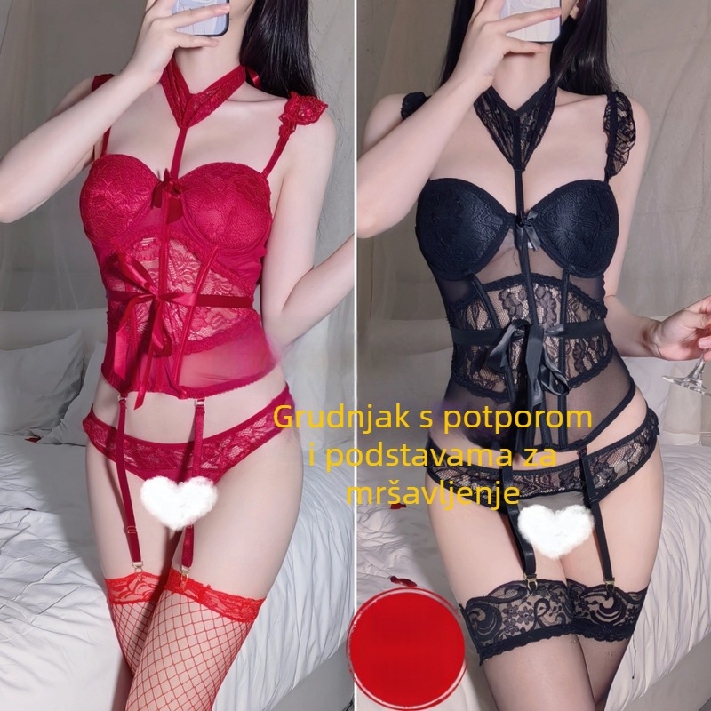Camisola s integriranim jastučićem za prsa i dizajnom ribje kosti, bandeau kratki top