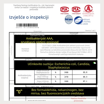 Hengyuanxiang muške pamucne bokserice sa srednjim pojasom, Aiwei biljno antibakterijsko završavanje, 50S pamuk, prozračne, veličina 5XL