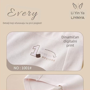Ženske menstrualne gaćice sa srednjim strukom, od češljanog pamuka, zaštita od curenja, razigrane i udobne