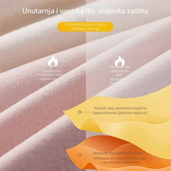Djevojački termalni top s fiksnim košaricama i jastučićima, kapuljačom, zaobljenim izrezom, bez šavova, 70–80% poliestera, 201–250 g/m², uzrast 13–18 godina