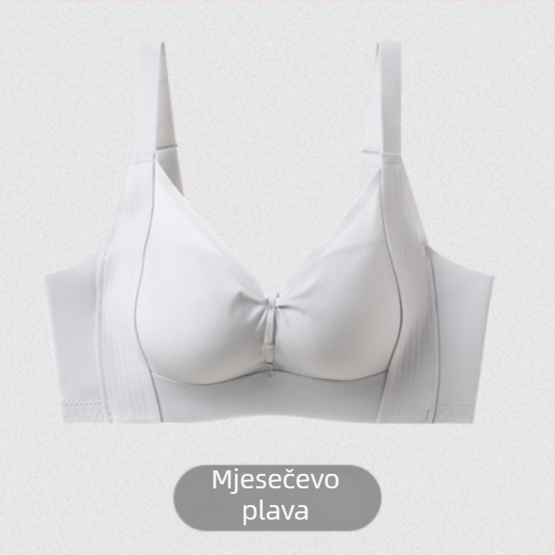 Qishu 3516 grudnjak bez bočnih kostiju, BC cup, podizanje i skupljanje, modalni materijal, nježan prema koži