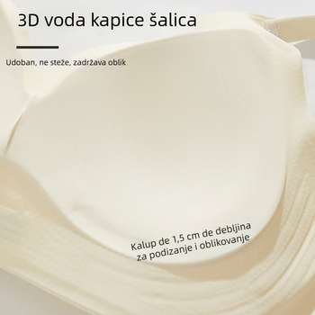 Grudnjak s košaricama 3/4 od najlona, čvrste dvostruke naramenice, straga tri reda kuka, podstava od spandexa 70–80% (Funkcije: skupljanje, prozračnost, udobnost)