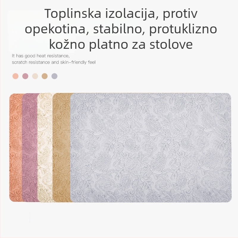 Kožna kvadratna podložka za stol, Ning xin, nordijski stil
