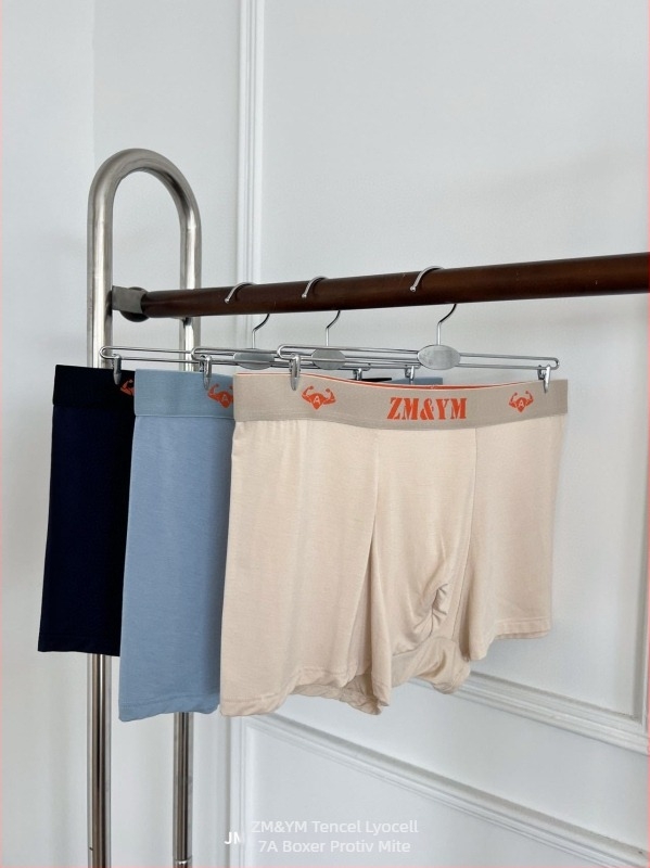 Muške bokserice s Tencel Lyocell 7A, protiv grinje, prozračne, visoka elastičnost, srednji pojas