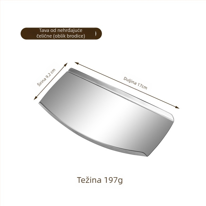 Nehrđajuće čelične klipse za hranu i mali pladanj za švedski stol – moderni minimalistički stil, za komercijalnu i kućnu upotrebu, prilagodljivo