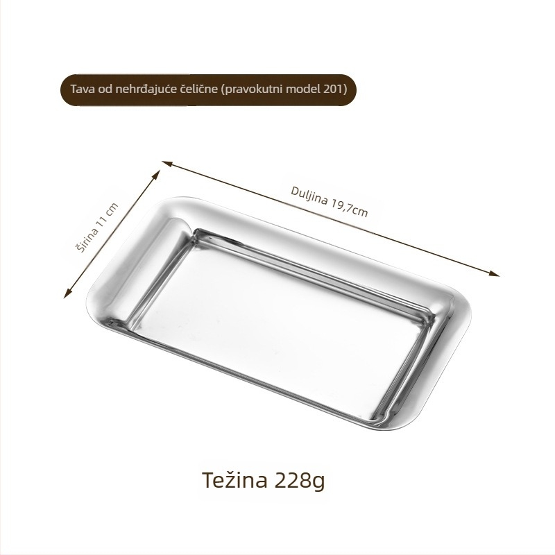 Nehrđajuće čelične klipse za hranu i mali pladanj za švedski stol – moderni minimalistički stil, za komercijalnu i kućnu upotrebu, prilagodljivo