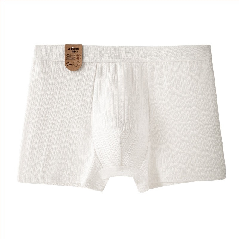Muške bokserice od pamuka – prozračne i antibakterijske, srednje visine struka, pamuk tkanina, pamukova prepona